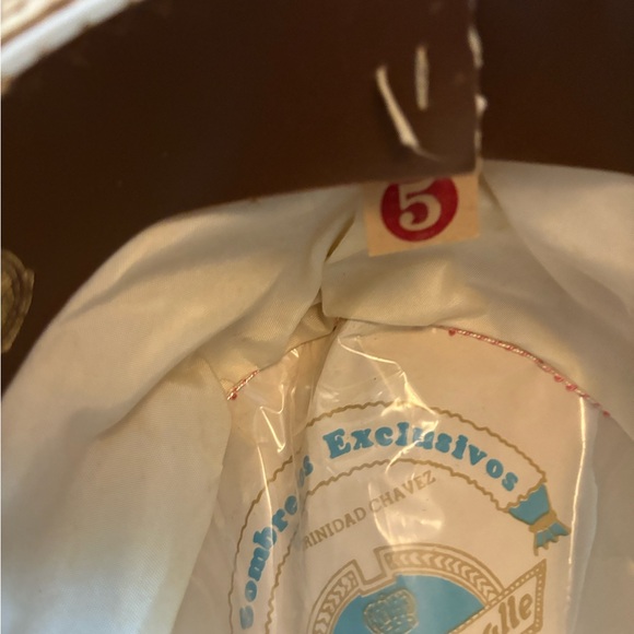 Vintage Size 5 Straw Flat Hat from Mexico - Picture 4 of 7